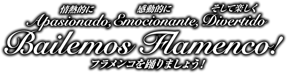 情熱的に 感動的に そして楽しく フラメンコを踊りましょう！
